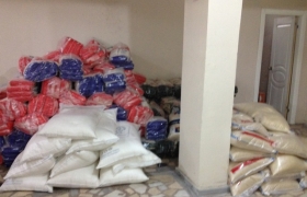 We are starting food aid for the month of Ramadan