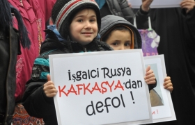 Putin Protest from Caucasian Children