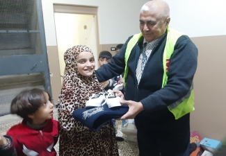 We made orphans happy in Al-Bab