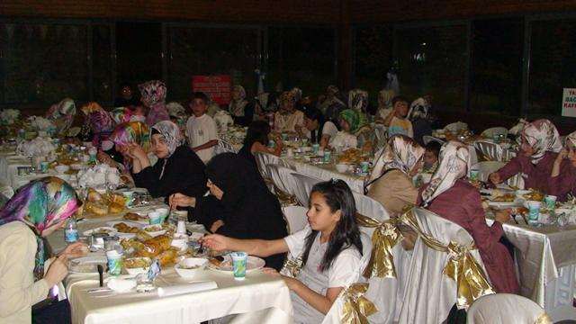 Our Iftaar Meal was Crowded