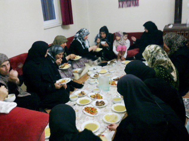 Iftar meal with Shaheed Families