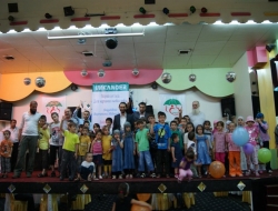 Feast celebration with orphans full of joys of spring