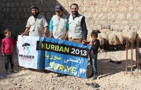 Kurban Verteilung 2013 in Syrien - IMKANDER