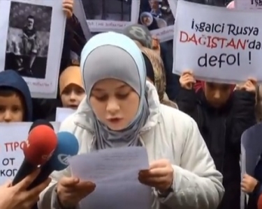 Caucasian Children Protested to Putin