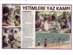 Yetimlere yaz kampı