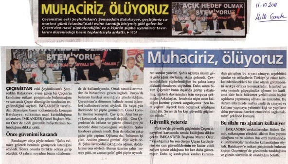 Muhaciriz ölüyoruz