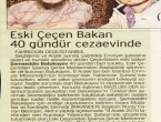 Eski Çeçen Bakan Cezaevinde