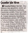 Çeçenler için tören - Cumhuriyet