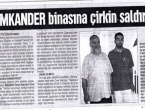 İMKANDER binasına çirkin saldırı