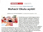 Muhacir Okulu açıldı