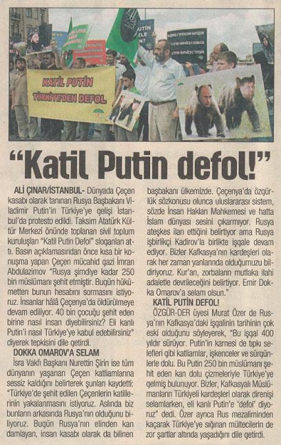 Katil Putine Protesto - Vakit