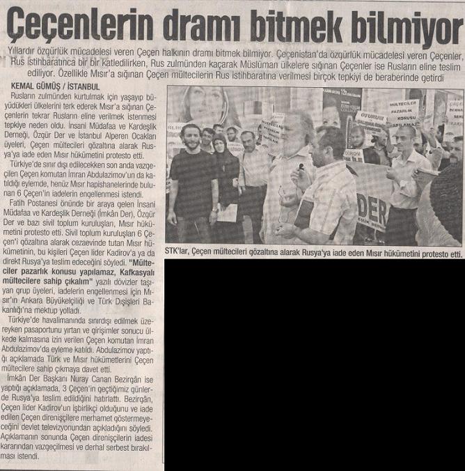 19 Haziran 2009 Tarihli Vakit Gazetesi