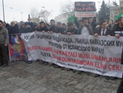 Katil Esed yönetimi ve destekçisi Rusya protesto edildi