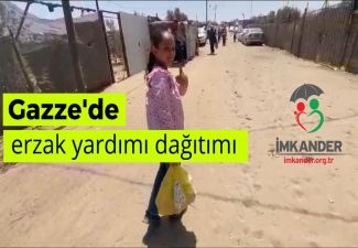 Gazze halkına erzak yardımı